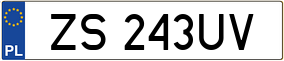 Trailer License Plate